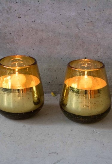 Photophore en verre soufflé