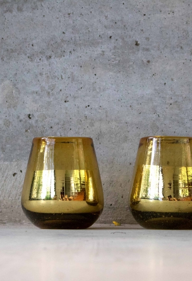 Photophore en verre soufflé