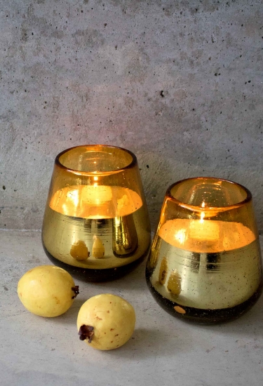 Photophore en verre soufflé