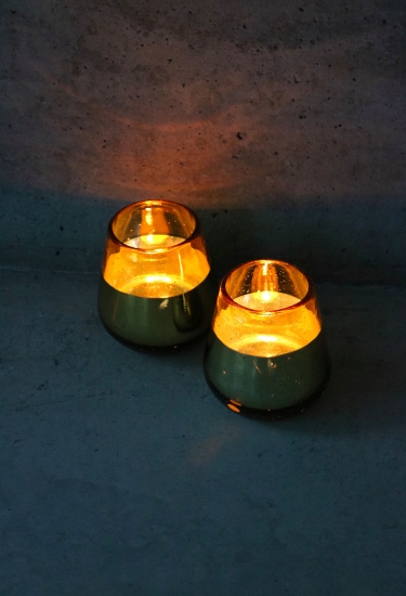 Photophore en verre soufflé